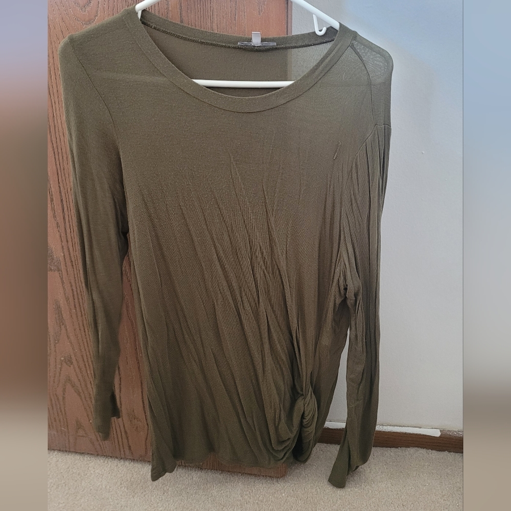 Military green top